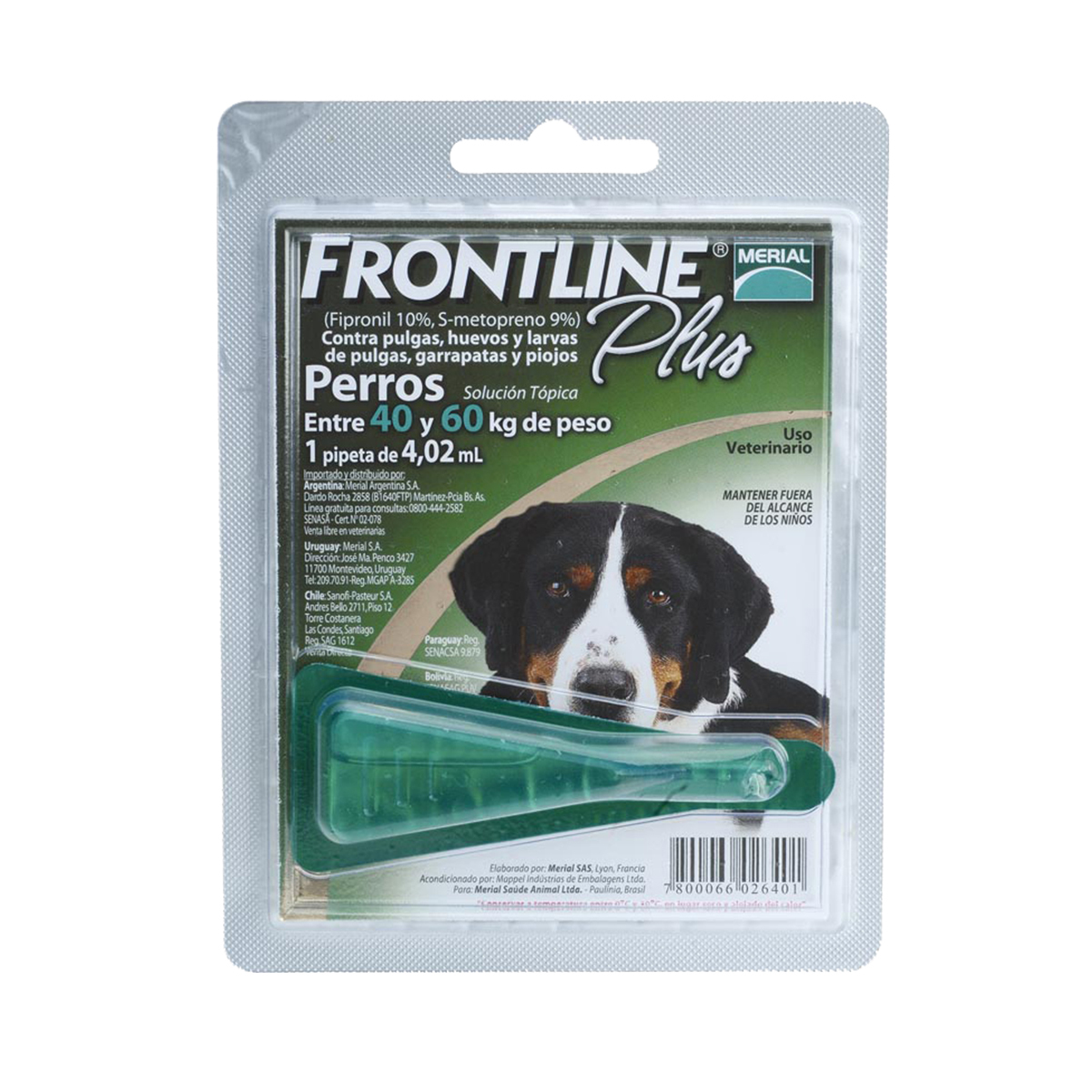 desinfectante Perforar Mecánicamente Frontline Plus Pipeta Antiparasitaria Externa para Perro, 40 - 60 kg |  Frontline | MARCAS | Petco Chile