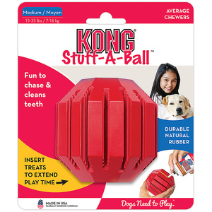 Kong Juguete de Caucho Stuff a Ball Rojo para Perro