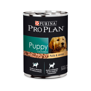 Pro Plan Alimento Húmedo para Cachorro de Todas las Razas Receta Pollo y Arroz, 368 g