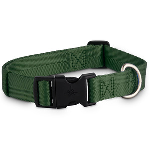 Good2Go Collar de Nylon Color Verde Olivo con Broche para Perro, Grande/X-Grande
