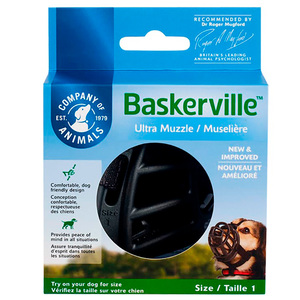 Baskerville Bozal Ultra Tipo Canastilla Moldeable para Perro, X-Chico