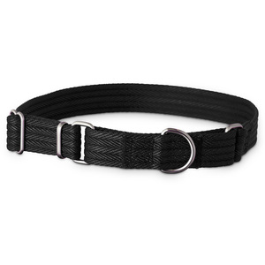 EveryYay Collar de Adiestramiento Martingale Negro para Perro, Mediano