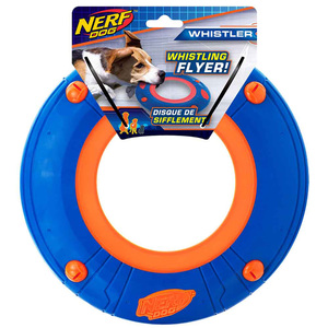 Nerf Dog Frisbee Atomic Howler con Silbido para Perro, Mediano