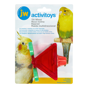 JW Pet Company  Juguete de Plástico Interactivo para Aves Tilt Wheel