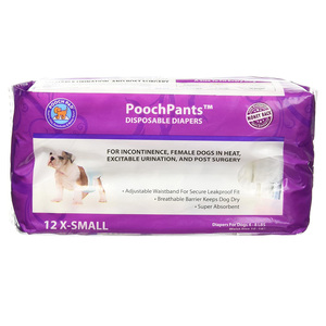 Pooch Pad Products Pañales Absorbentes Desechables para Perro Paquete 12 Piezas, X-Chico