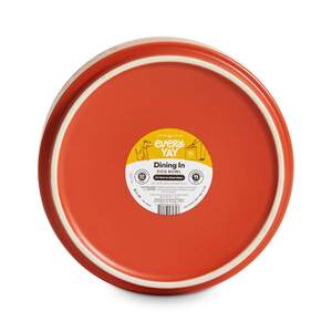 EveryYay Tazón de Cerámica Diseño Nourish Color Naranja para Perro, 3.6 Tazas