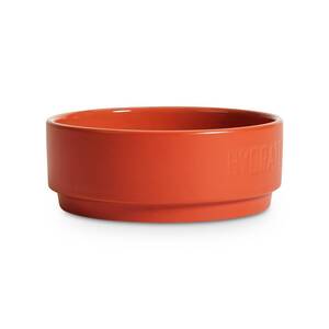EveryYay Tazón de Cerámica Diseño Hidrate Color Naranja para Perro, 3.6 Tazas