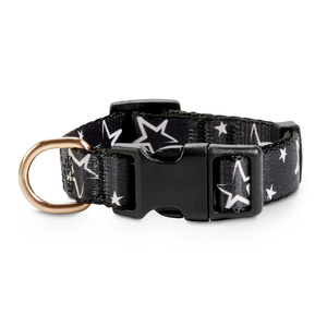 Bond & Co Collar Negro Diseño Estrellas para Perro, Chico
