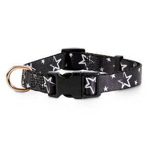 Bond & Co Collar Negro Diseño Estrellas para Perro, Mediano