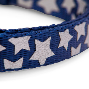 Youly Collar con Broche Diseño Estrellas Reflectantes para Gato, Azul
