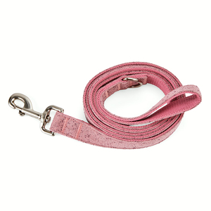 Youly Correa Plana Color Rosa Diseño Moteado para Perro, 1.8 m