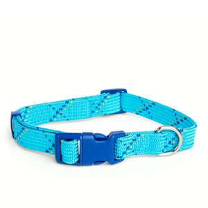 Youly Collar Plano Ajustable Color Azul/ Turquesa Diseño Cuerda para Perro, Grande