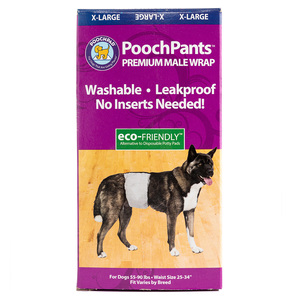Pooch Pad Pooch Pants Pañal Reutilizable para Perro Macho, X-Grande