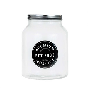 Amici Pet Contenedor de Cristal para Premios Diseño Premium Pet Food para Perro, 2.8 L