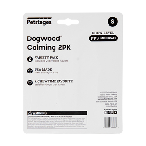 Petstages Dogwood Calming Paquete Varas Durables para Perro, 2 Piezas