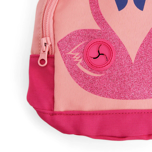 Youly Spring Backpack Rosa con Detalles de Flamingos, Grande/ X-Grande