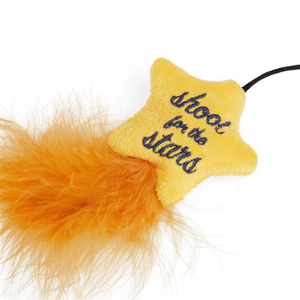 Leaps & Bounds Juguete Diseño Varita con Estrellas para Gato, Multicolor