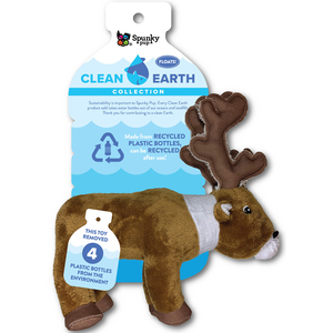 Clean Earth by Spunky Pup Peluche en Forma de Reno para Perro, Chico Clean Earth by Spunky Pup Peluche en Forma de Reno para Perro, Chico