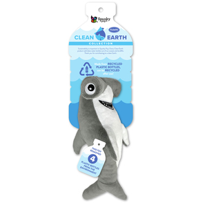 Clean Earth by Spunky Pup Peluche en Forma de Tiburón Martillo para Perro, Chico Clean Earth by Spunky Pup Peluche en Forma de Tiburón Martillo para Perro, Chico