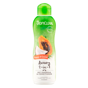 Tropiclean Shampoo y Acondicionador con Aroma de Papaya para Perro y Gato