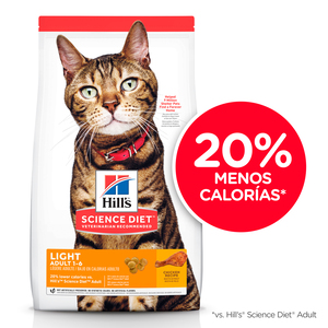 Hill's Science Diet Light Alimento Seco para Gato Adulto, 3.2 kg