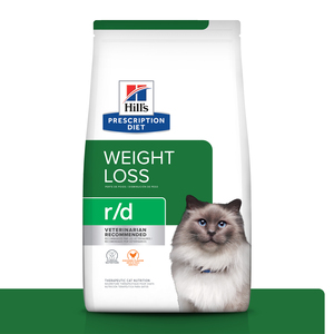 Hill's Prescription Diet r/d Weight Loss Alimento Seco Reducción de Peso para Gato Adulto, 3.7 kg