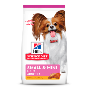 Hill's Science Diet Small & Mini Light Alimento Seco para Perro Adulto Raza Pequeña y Toy, 2 kg