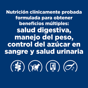 Hill's Prescription Diet w/d Alimento Seco Control de Peso/Diabetes para Perro Adulto, 7.9 kg