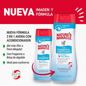 Nature's Miracle Shampoo Desodorizante para Cachorro, 473 ml
