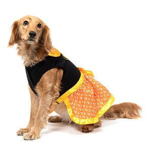 Bootique Vestido Modelo Candy Corn Edición Halloween para Perro, XX-Grande