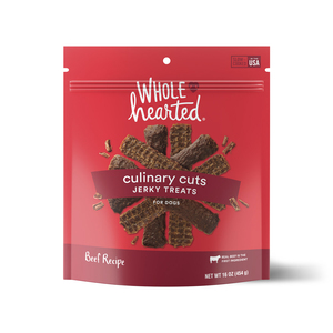 WholeHearted Culinary Cuts Premios Suaves tipo Jerky Receta Res para Perro, 454 g