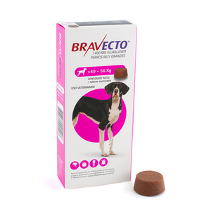 Bravecto Tableta Masticable Antiparasitaria Externa para Perro, 40 - 56 kg