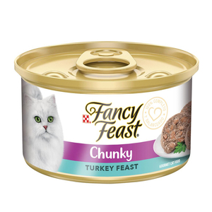 Fancy Feast Gourmet Terrine Alimento Húmedo para Gato Receta Pavo, 85 g