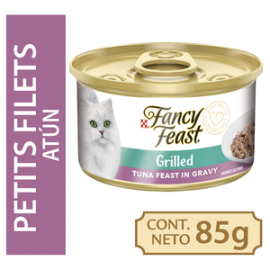 Fancy Feast Gourmet Petits Filets Alimento Húmedo para Gato Receta Atún, 85 g