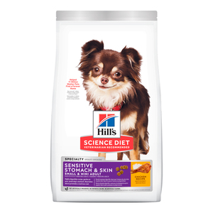 Hill's Science Diet Alimento Seco Adult Sensitive Stomach y Skin Mini para Perro, 1.8 1 kg