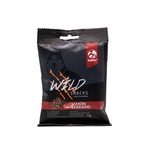 Wild Snack de Entrenamiento para Perro Adulto Receta Jamón Serrano, 75 g           