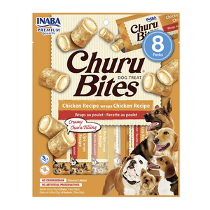 Churu Fun Bites Bocaditos Rellenos de Pollo para Perro Todas las Etapas de Vida, 132 g Churu