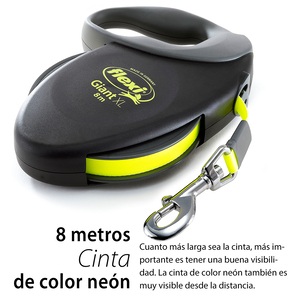 Flexi Giant Correa Retráctil Color Negro para Perro, X-Grande