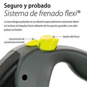 Flexi Giant Correa Retráctil Color Negro para Perro, X-Grande