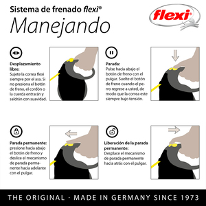 Flexi Giant Correa Retráctil Color Negro para Perro, X-Grande