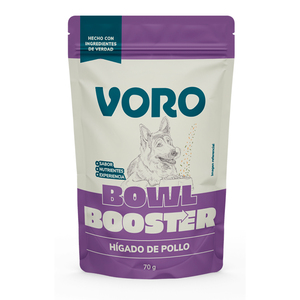 Voro Bowl Booster Topping Receta Hígado de Pollo para Perro, 70 g