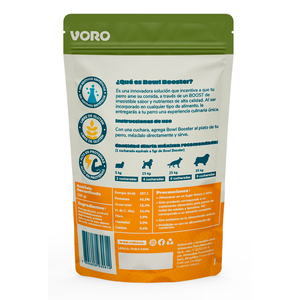 Voro Bowl Booster Topping Receta Pollo Espinacas y Zanahoria para Perro, 70 g