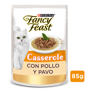 Fancy Feast Casserole Alimento Húmedo para Gato Receta Pollo y Pavo, 85 g