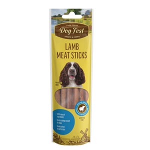 Dog Fest Premios Naturales con Forma de Barras Receta Cordero para Perro, 45 g Dog Fest Premios Naturales con Forma de Barras Receta Cordero para Perro, 45 g