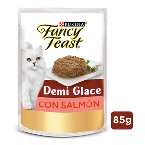 Fancy Feast Demi Glace Alimento Húmedo para Gato Receta Salmón, 85 g