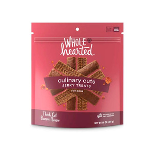 WholeHearted Culinary Cuts Premios Suaves tipo Jerky Receta Tocino para Perro, 113 g