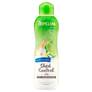 Tropiclean Acondicionador Auxiliar para Muda de Pelo con Aroma a Lima y Cacao para Perro y Gato, 592 ml