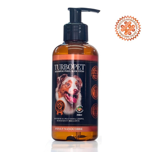 Cunatex Turbopet Shampoo Antimicrobiano con Nanocobre con Aroma a Almendra para Perro, 250 ml