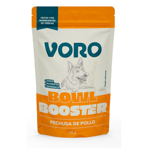 Voro Bowl Booster Topping Receta Pechuga de Pollo para Perro, 70 g