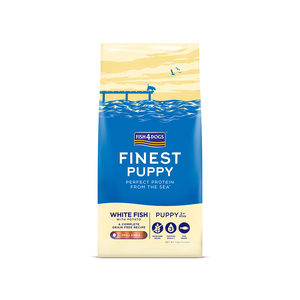 Fish4Dogs Finest Alimento Seco Natural Libre de Granos para Cachorro Receta Pescado Blanco, 6 Kg